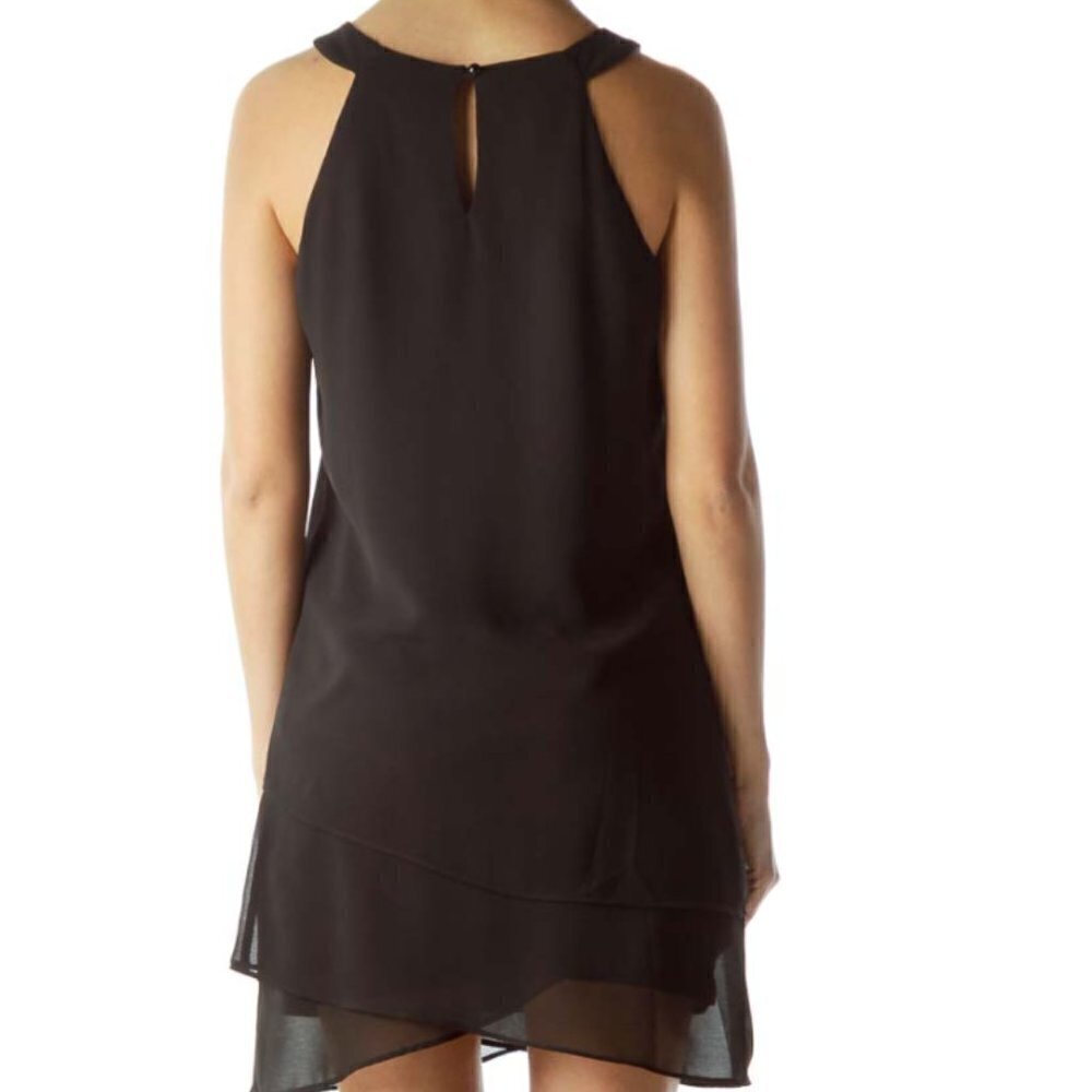 BCX Black Halter Dress with Built-In Necklace - Picture 2 of 3